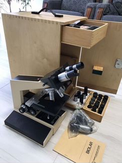 Микроскоп PZO Biolar новый полный комплект