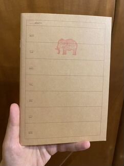 Muji блокнот планер недельный новый
