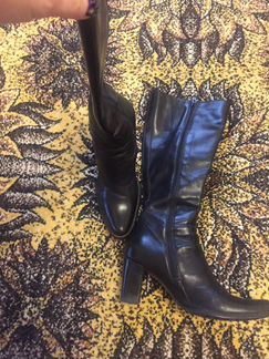 Сапоги осенние кожаные