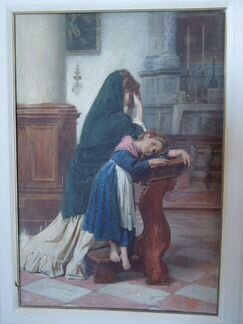 Пассини Л. 1872г. Молящаяся венецианка Оригинал