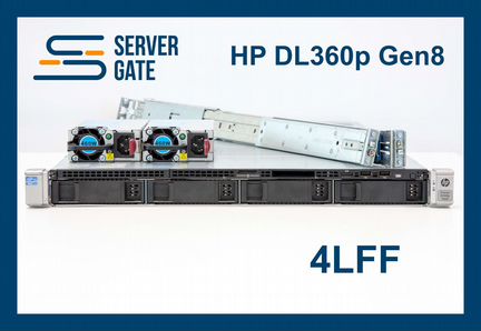 HP DL360p G8 4LFF 2x E5-2697V2 512 GB
