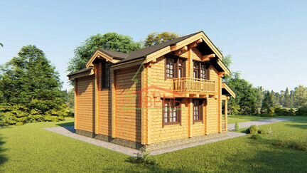 Дом из бруса камерной сушки 9х12м