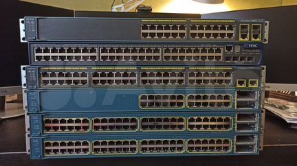 Сетевое оборудование Cisco, HP, c PoE
