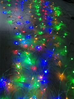 Гирлянда сетка 300 лампочек