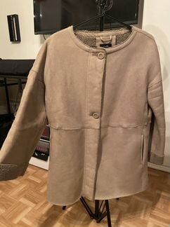 Пальто кофейное