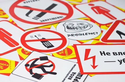 Печать наклеек, фигурные наклейки, стикерпаки