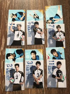 Фотокарточки Фукуродани с постановки Haikyuu