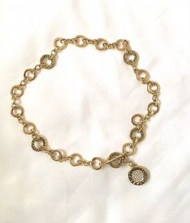 Набор Bvlgari колье, браслет, серьги, кольцо двухс