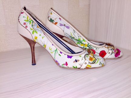 Туфли Gucci Flora Canvas оригинал