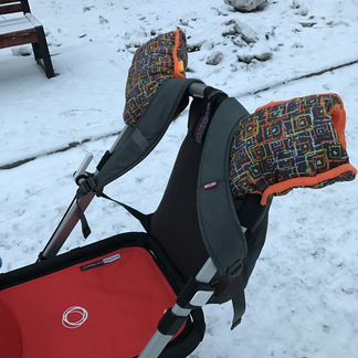 Варежки муфта для коляски санок