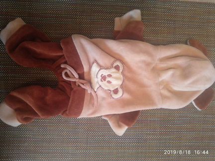 Велюровый комбинезон д/собаки