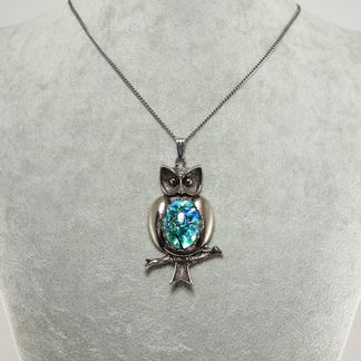 Подвеска Совушка бирюзовая