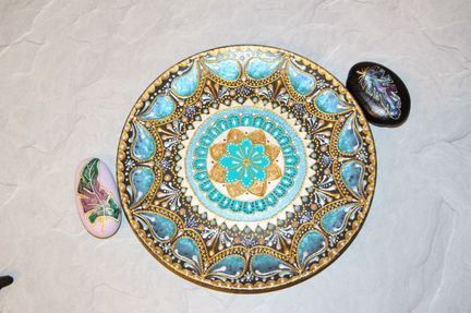 Тарелка декоративная ручная роспись