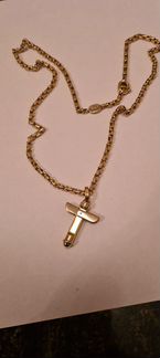 Золотая цепочка с крестом Baraka 750 проба