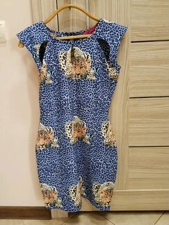 Леопардовое мини-платье