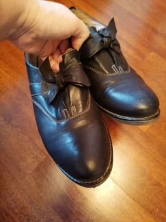 Туфли закрытые ботинки кожа