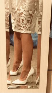 Белые туфли лодочки Evelina Khromtchenko & Ekonika