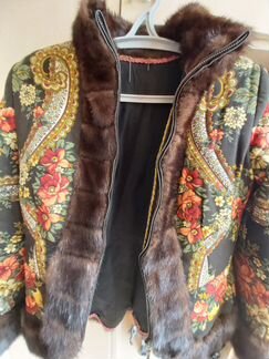 Шубка женская в русском стиле, эксклюзив, 44-46