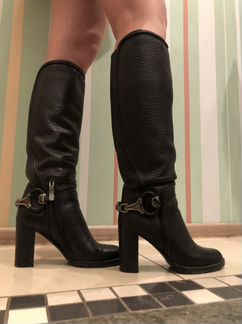 Кожаные зимние итальянские сапоги essere