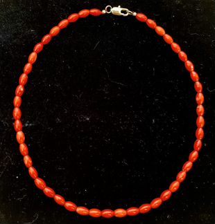 Колье из кораллов/ коралловые бусы