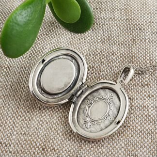 Медальон овальный Агат Lace медовый желто-бежевый